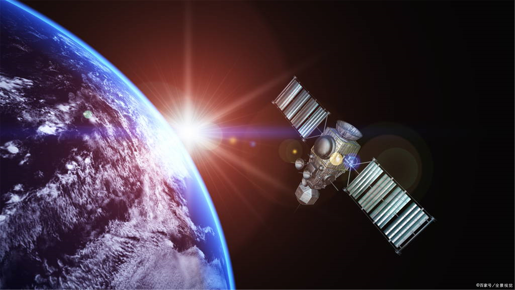 衛星圖標 現代通信網絡的星點密碼